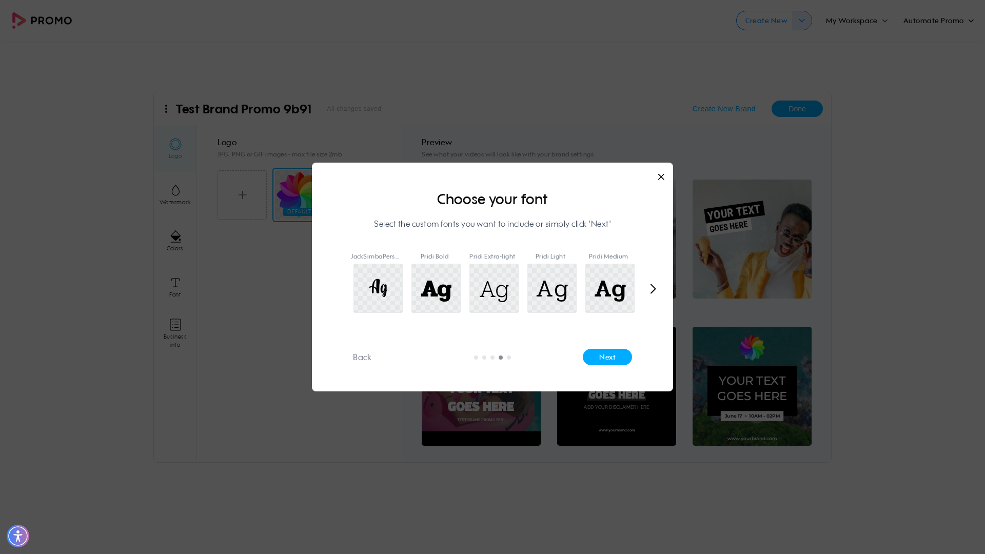 Test failure screenshot